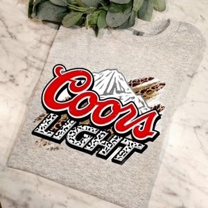 Coors light shirt cheetah print beer party cute popular trending